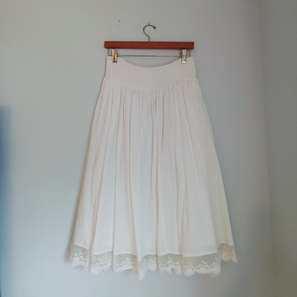 Womens white flowy skirt Clearance